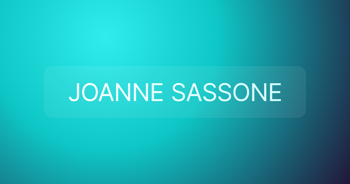 JOANNE SASSONE
