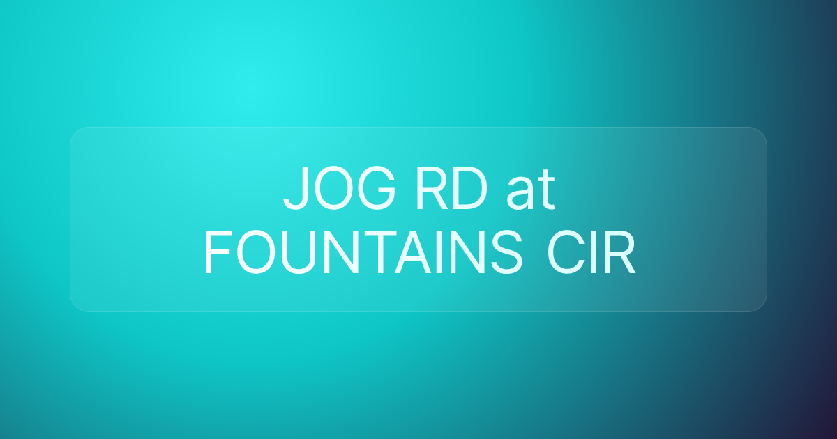 JOG RD at FOUNTAINS CIR