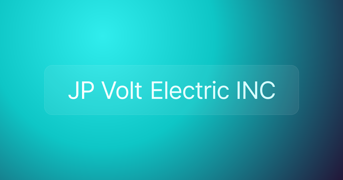 JP Volt Electric INC