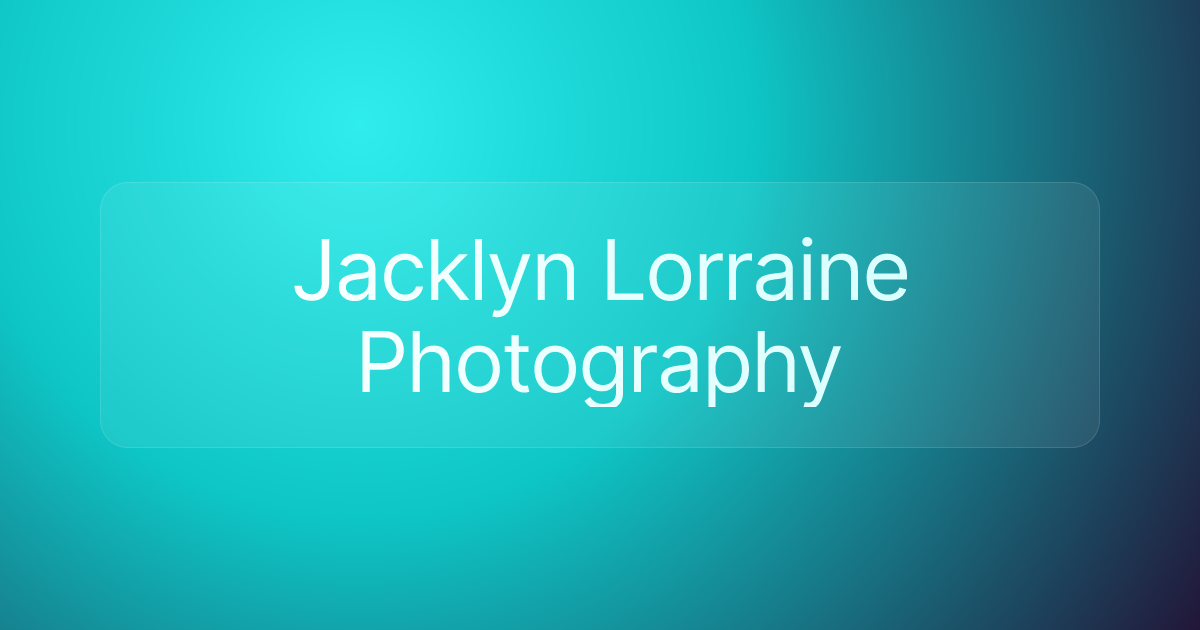 Jacklyn Lorraine Photography