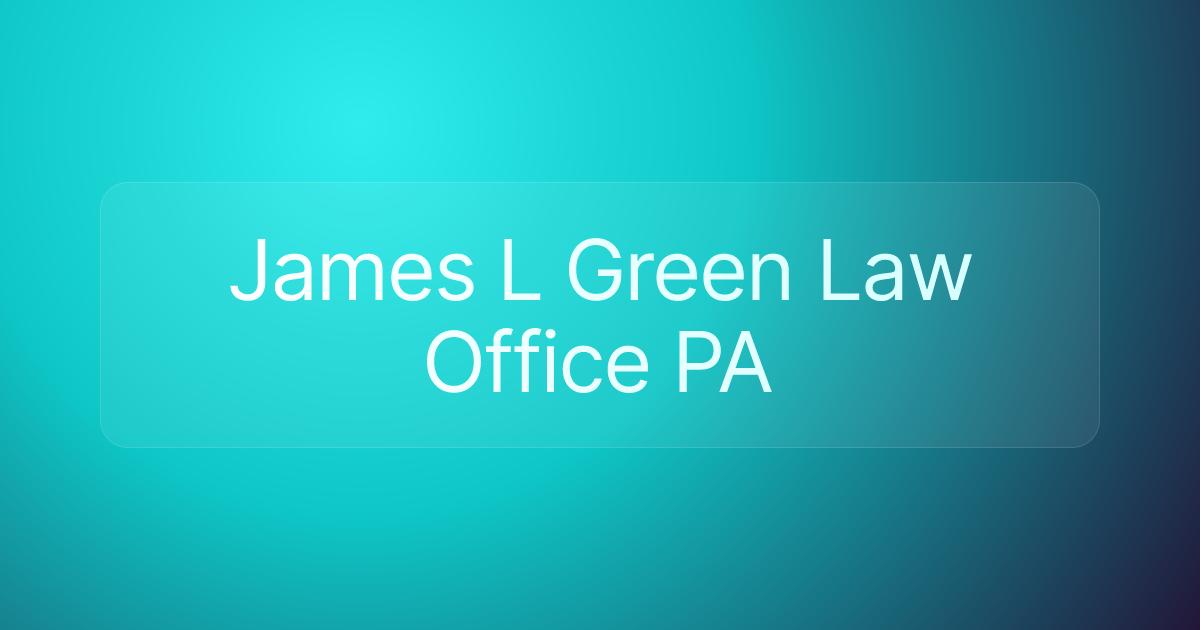 James L Green Law Office PA