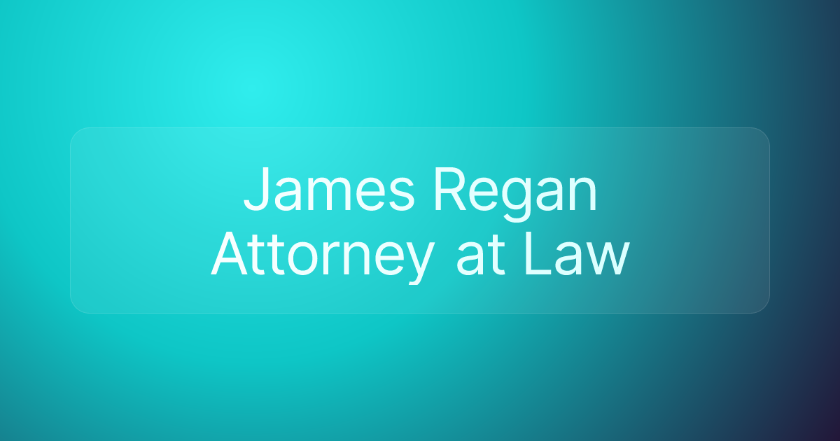 James Regan Attorney at Law