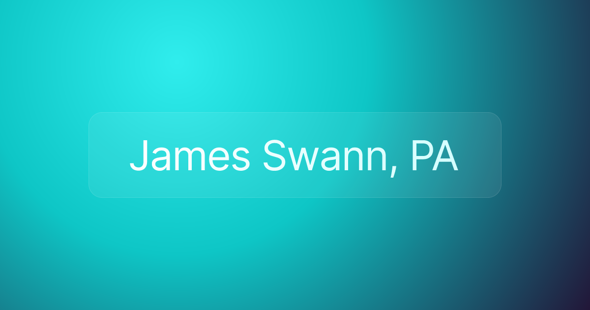 James Swann, PA