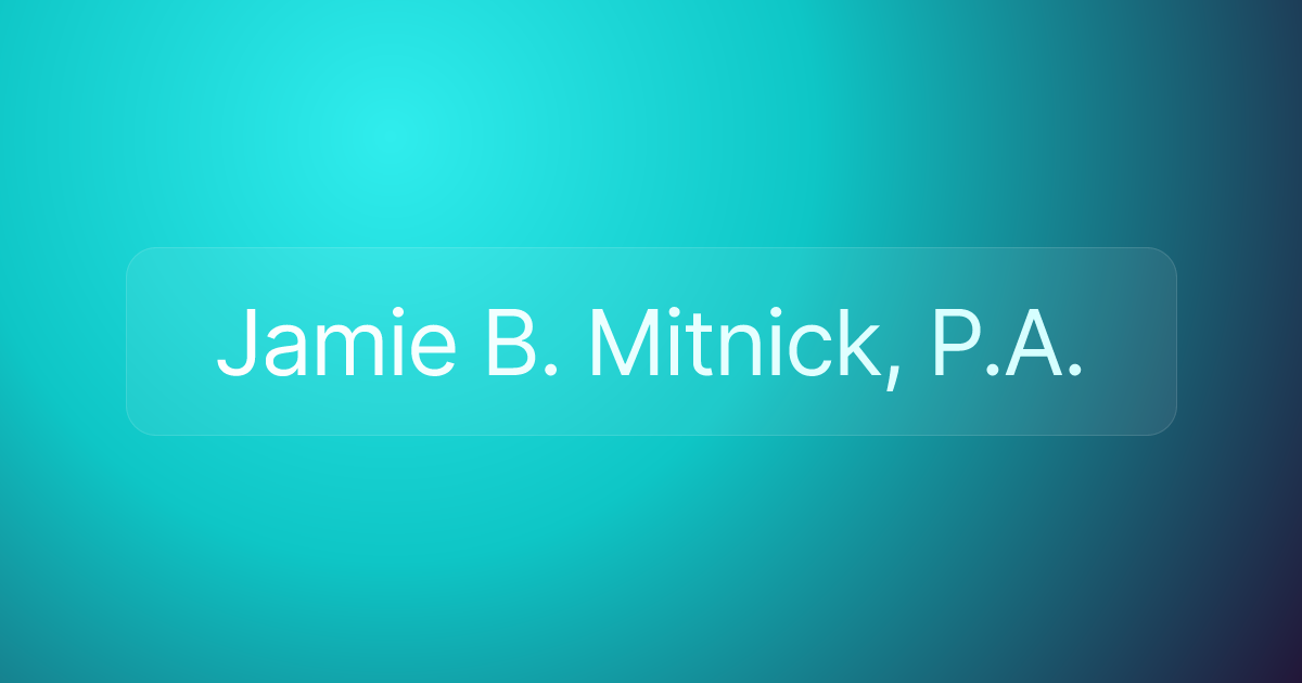 Jamie B. Mitnick, P.A.