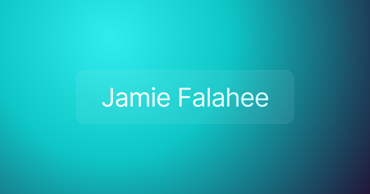Jamie Falahee