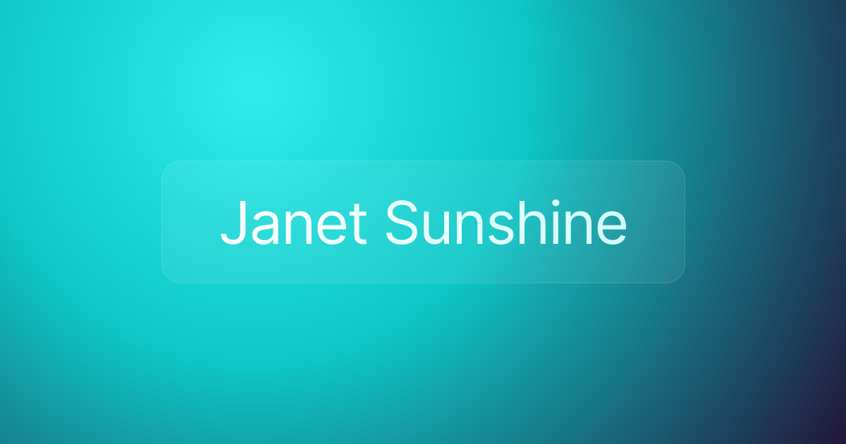 Janet Sunshine