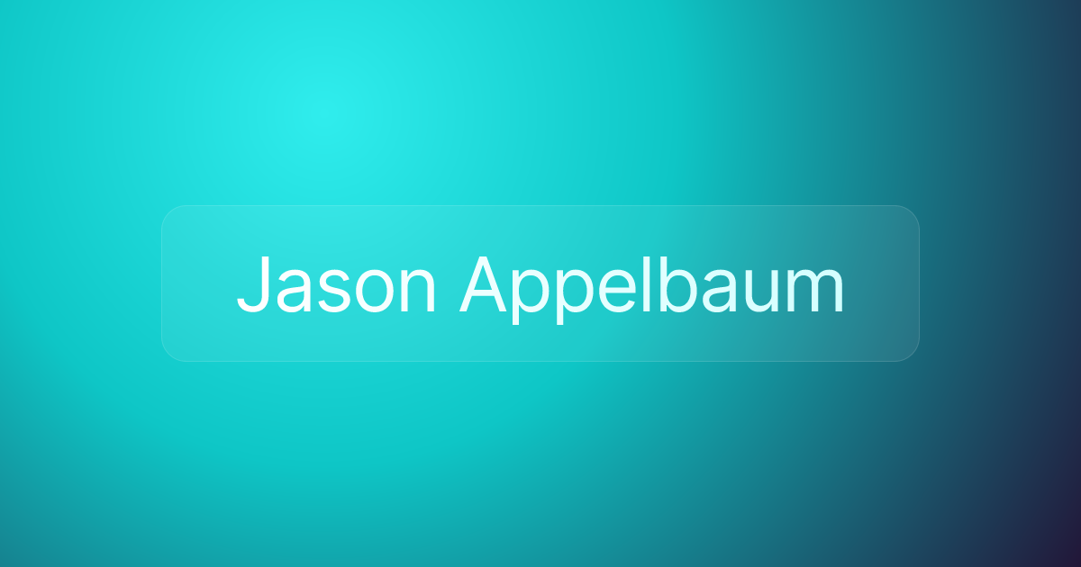 Jason Appelbaum