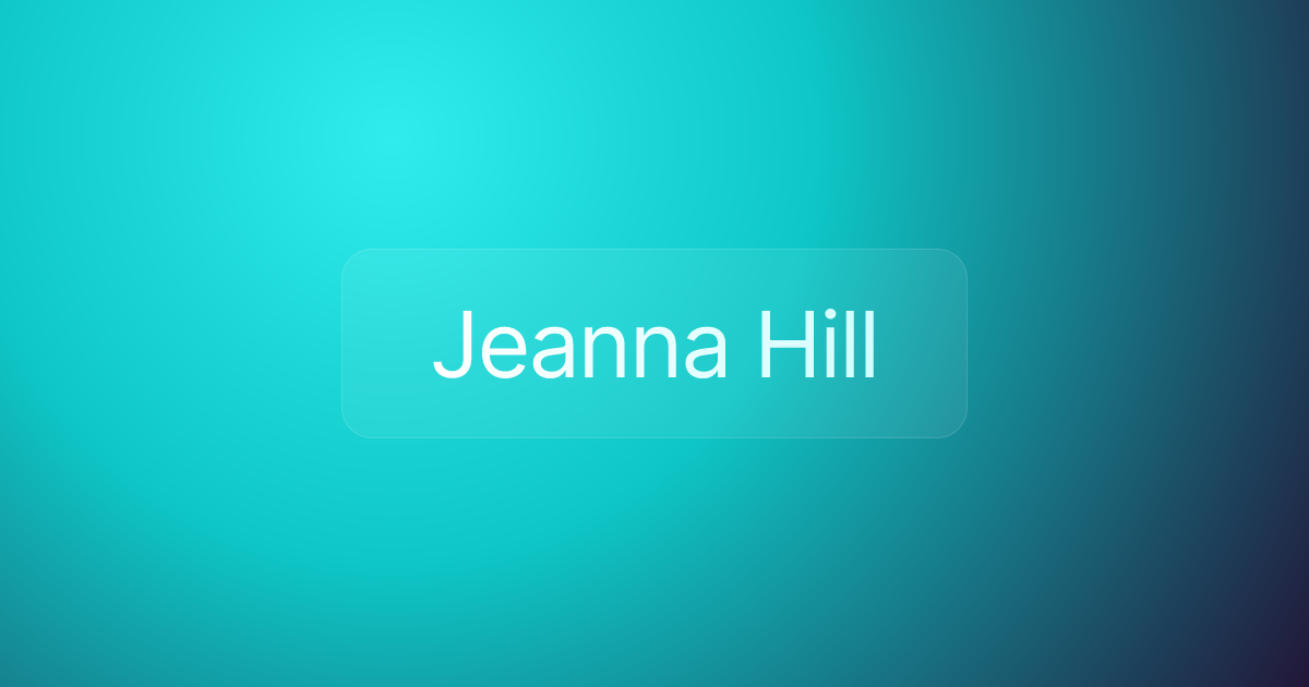 Jeanna Hill
