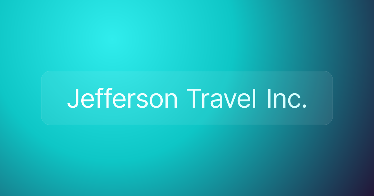 Jefferson Travel Inc.