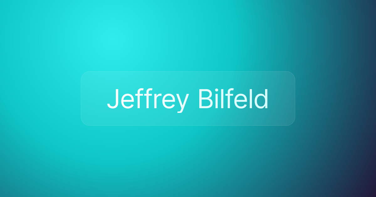 Jeffrey Bilfeld