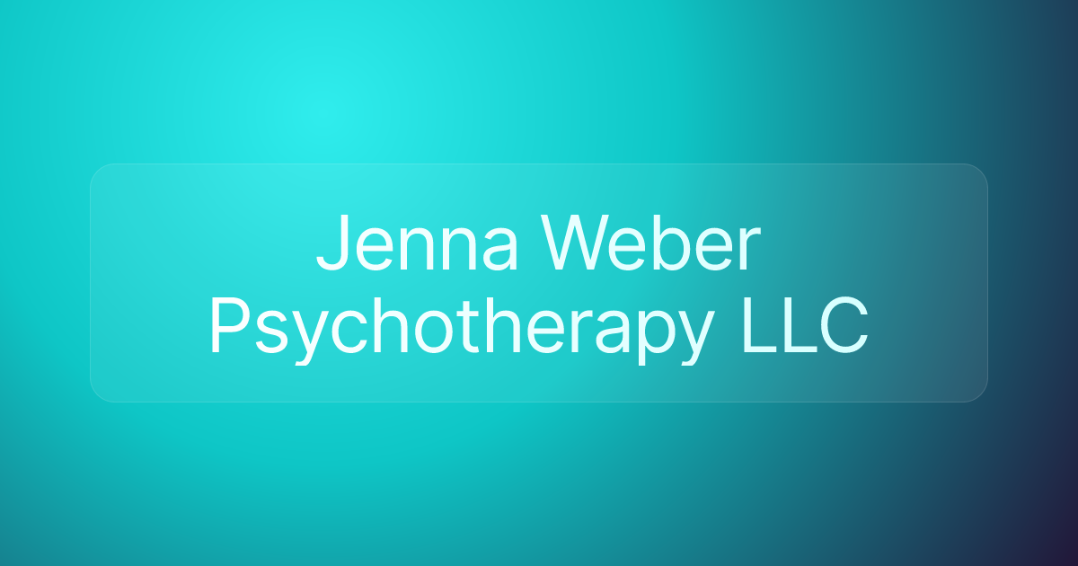 Jenna Weber Psychotherapy LLC