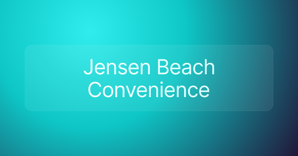 Jensen Beach Convenience