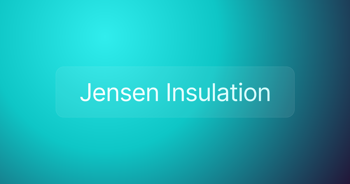 Jensen Insulation