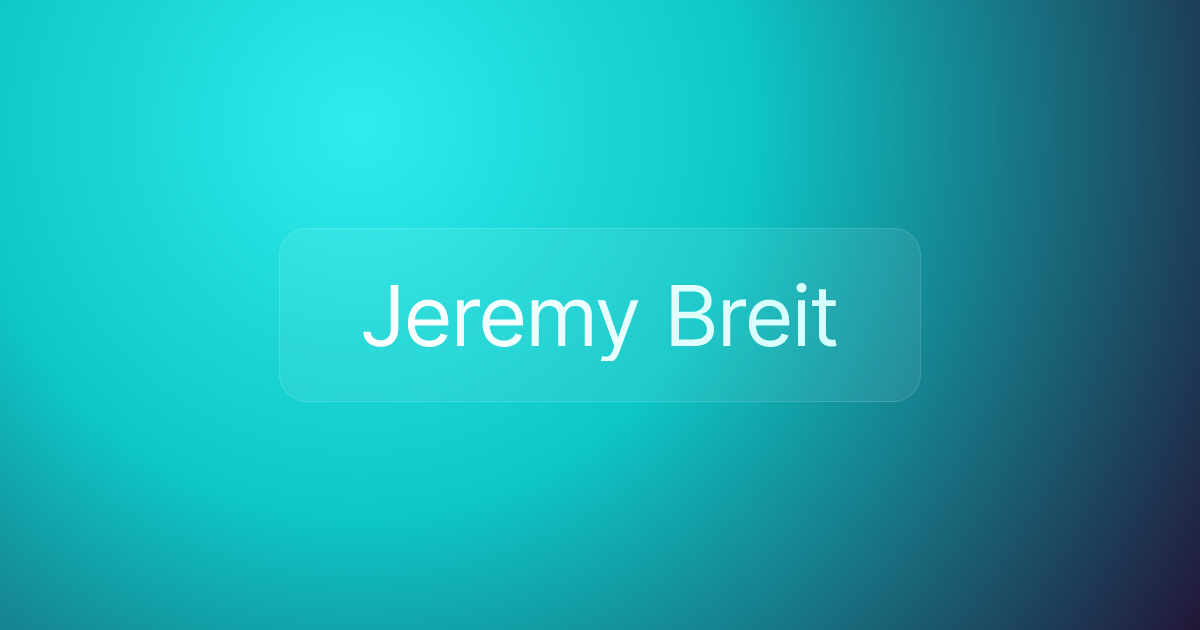 Jeremy Breit