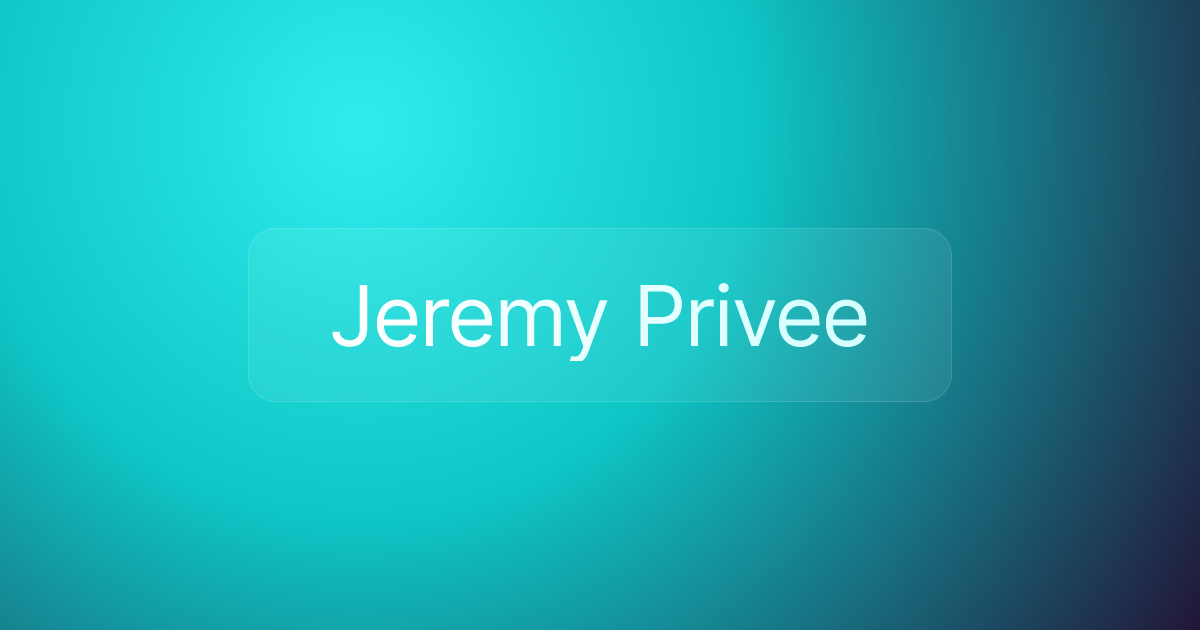 Jeremy Privee