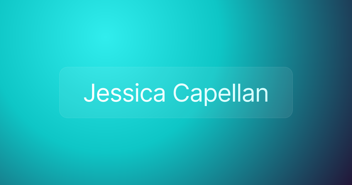 Jessica Capellan