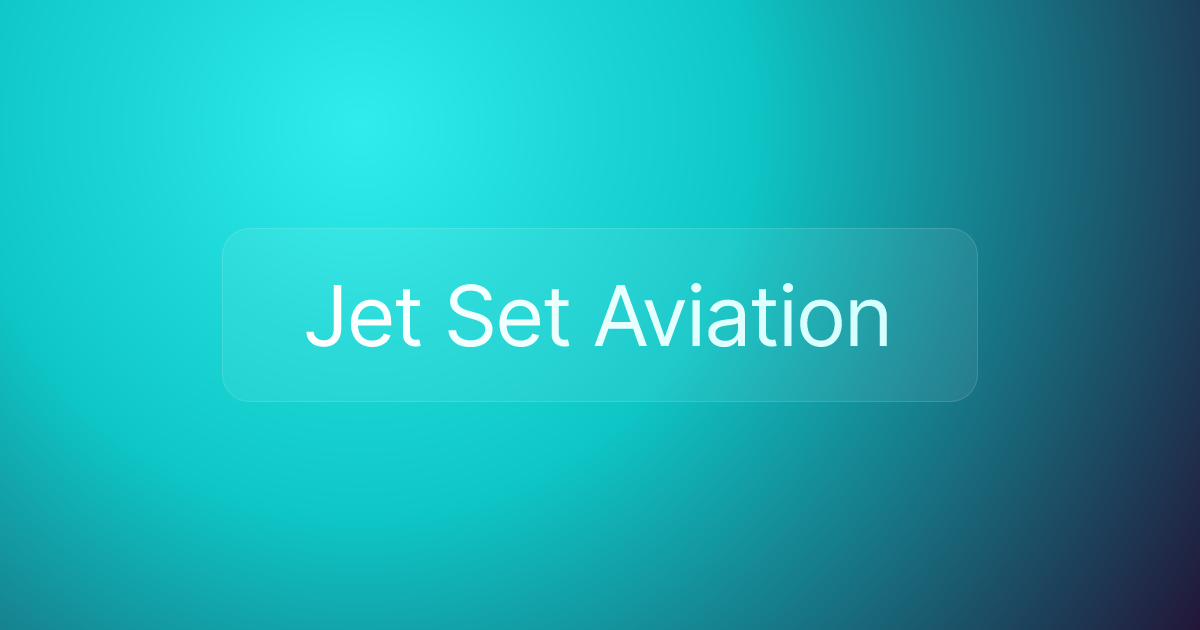 Jet Set Aviation