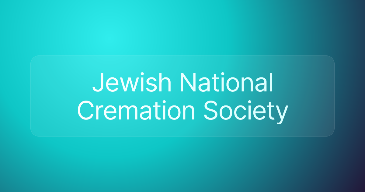 Jewish National Cremation Society