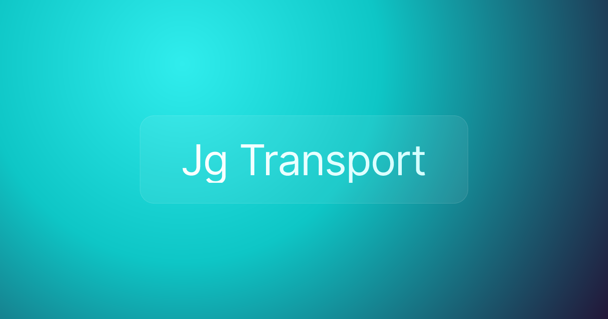 Jg Transport