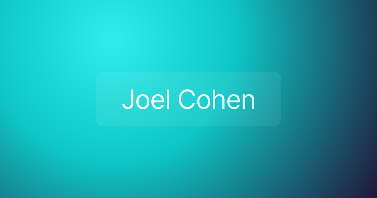 Joel Cohen