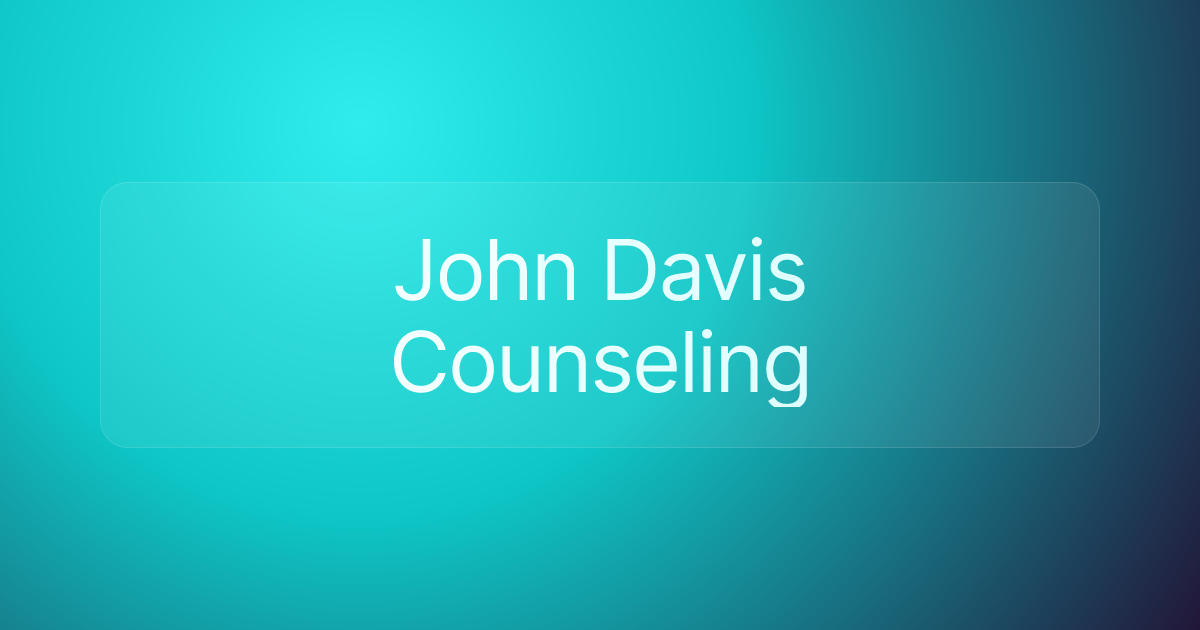 John Davis Counseling