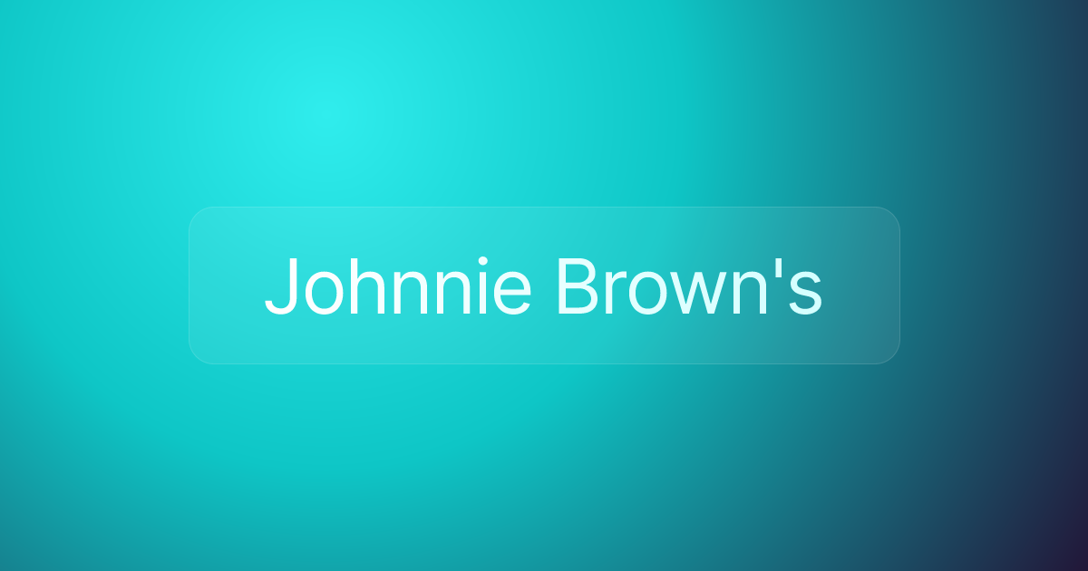 Johnnie Brown's