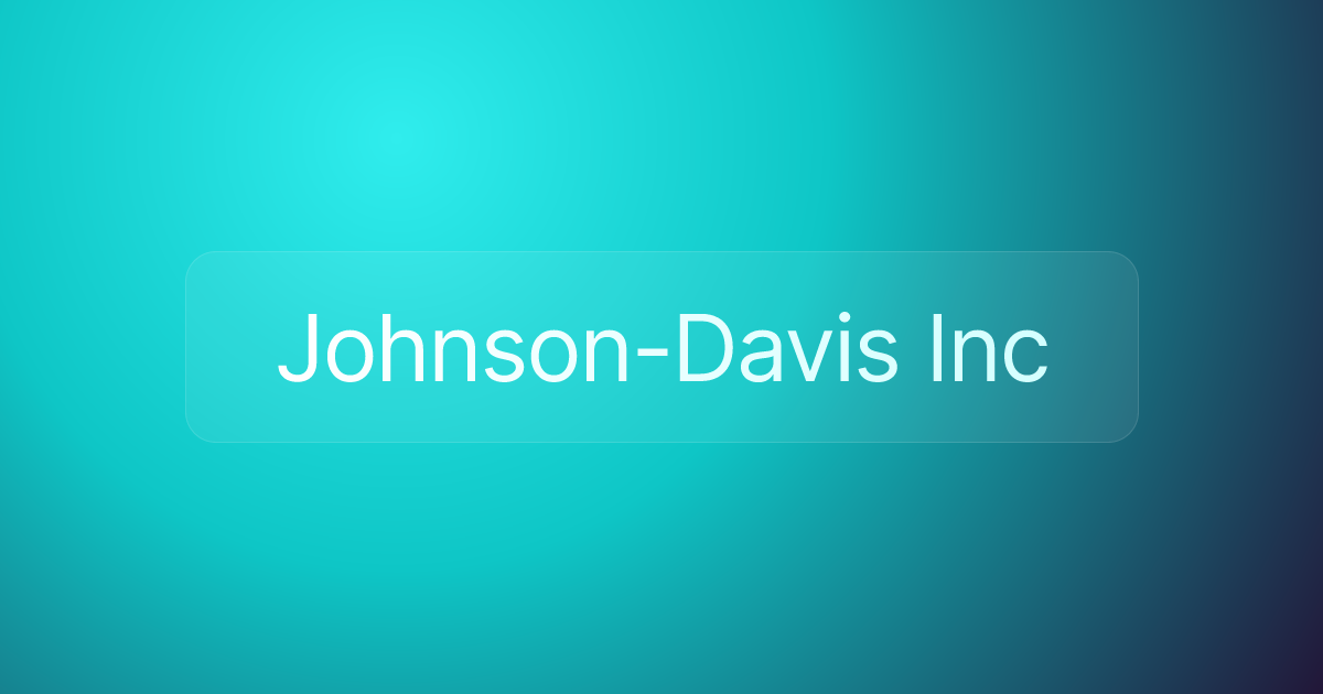 Johnson-Davis Inc