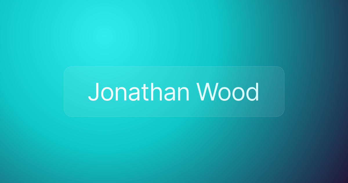 Jonathan Wood
