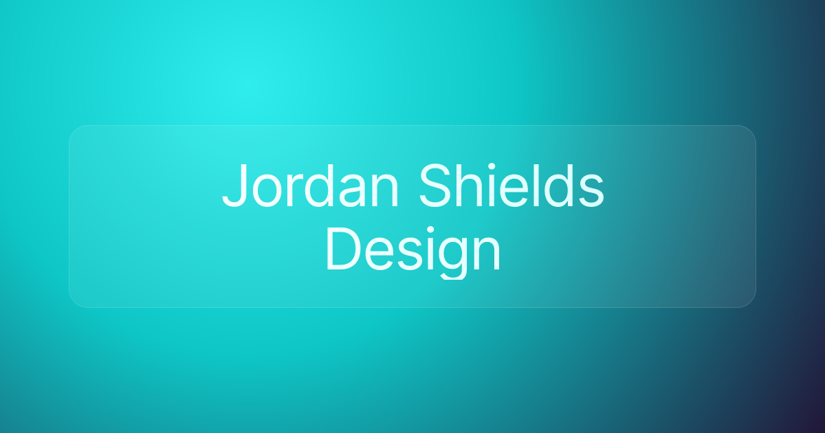 Jordan Shields Design
