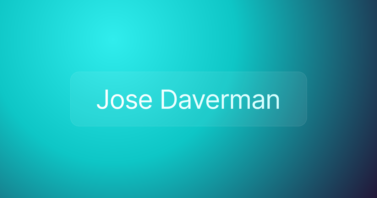 Jose Daverman