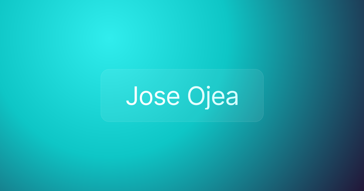 Jose Ojea