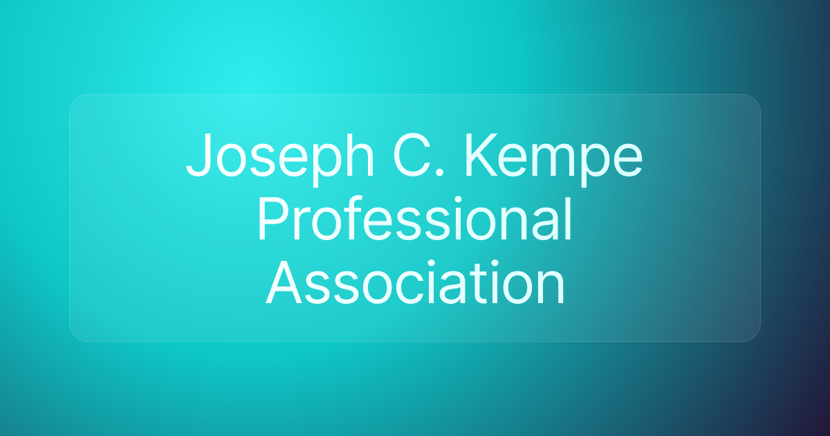 Joseph C. Kempe Professional Association