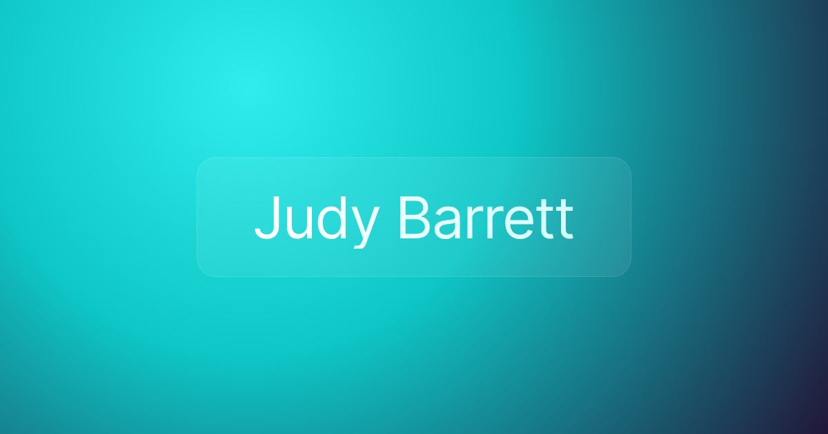 Judy Barrett