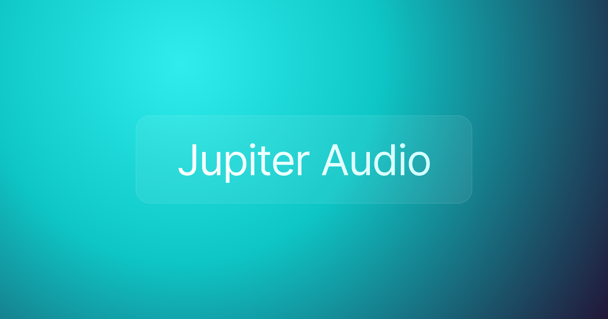 Jupiter Audio