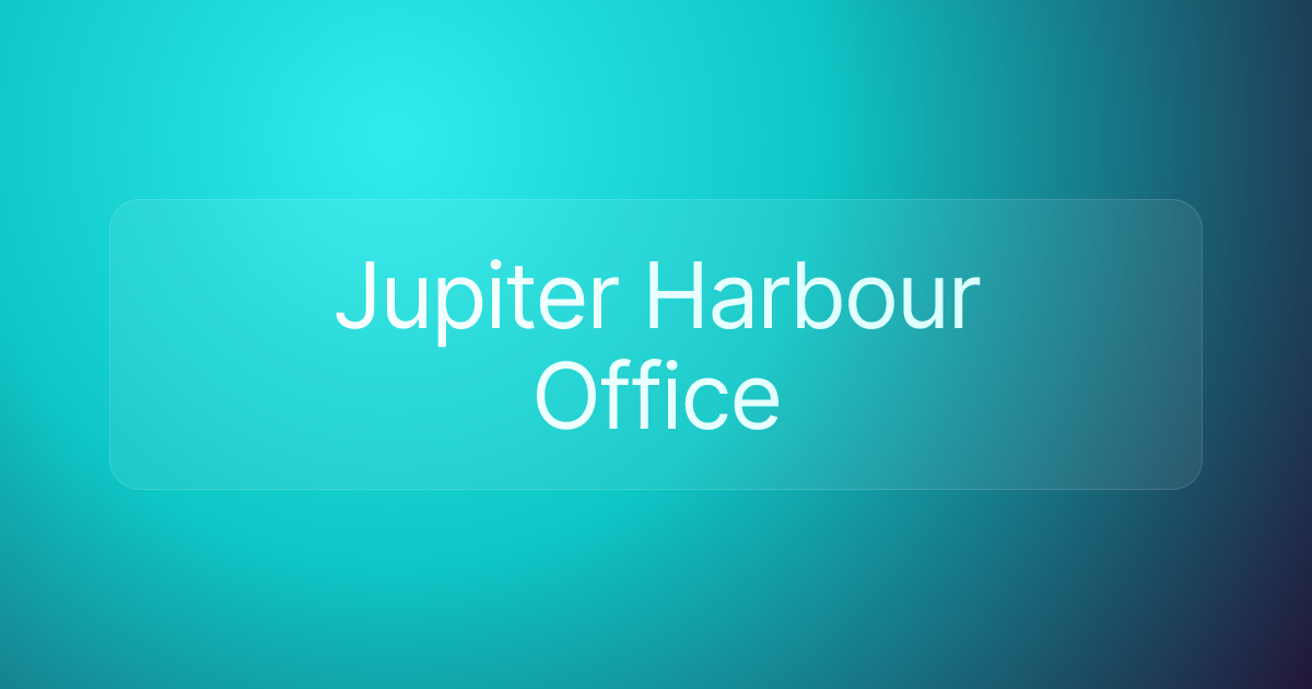 Jupiter Harbour Office