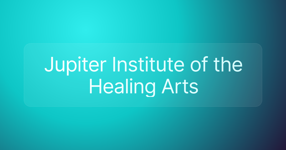 Jupiter Institute of the Healing Arts
