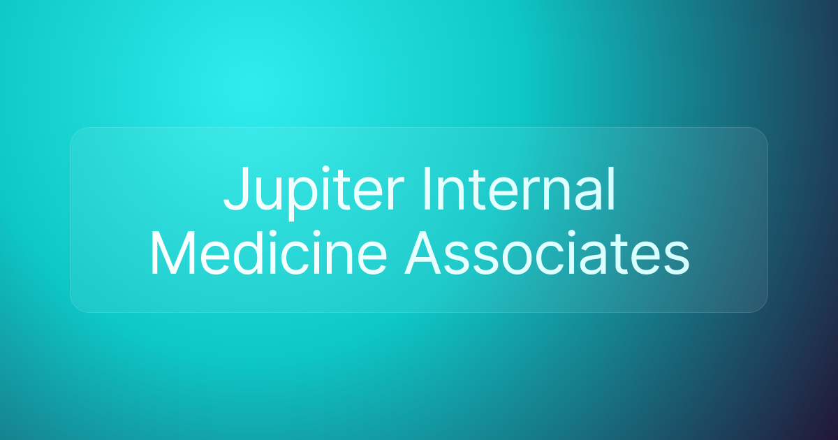 Jupiter Internal Medicine Associates