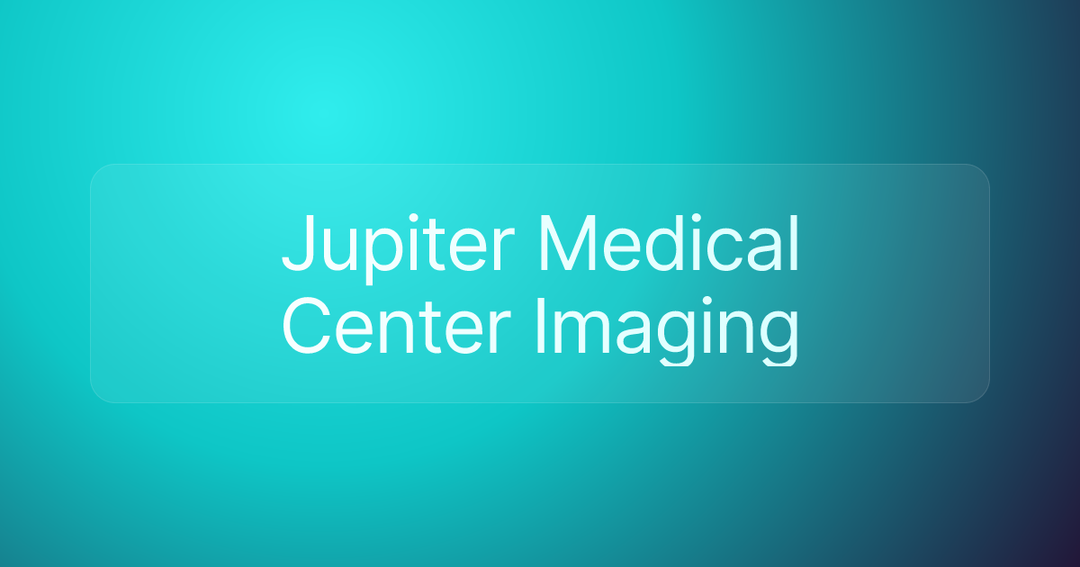Jupiter Medical Center Imaging
