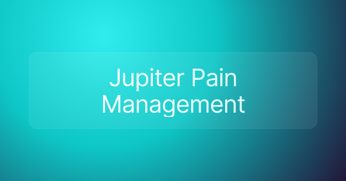 Jupiter Pain Management