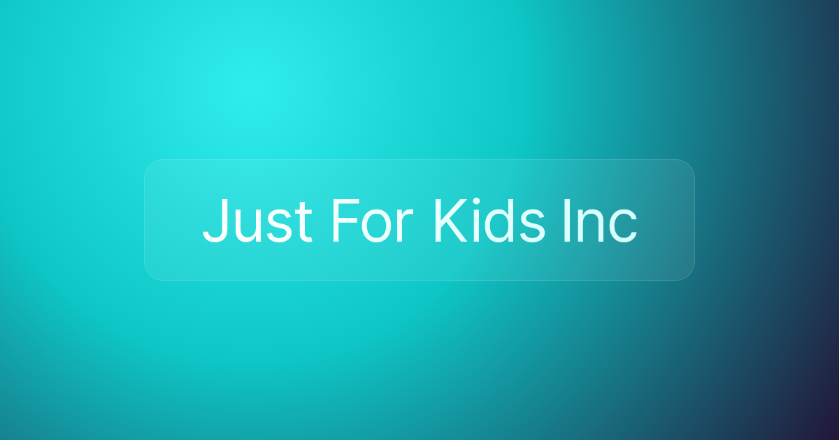 Just For Kids Inc