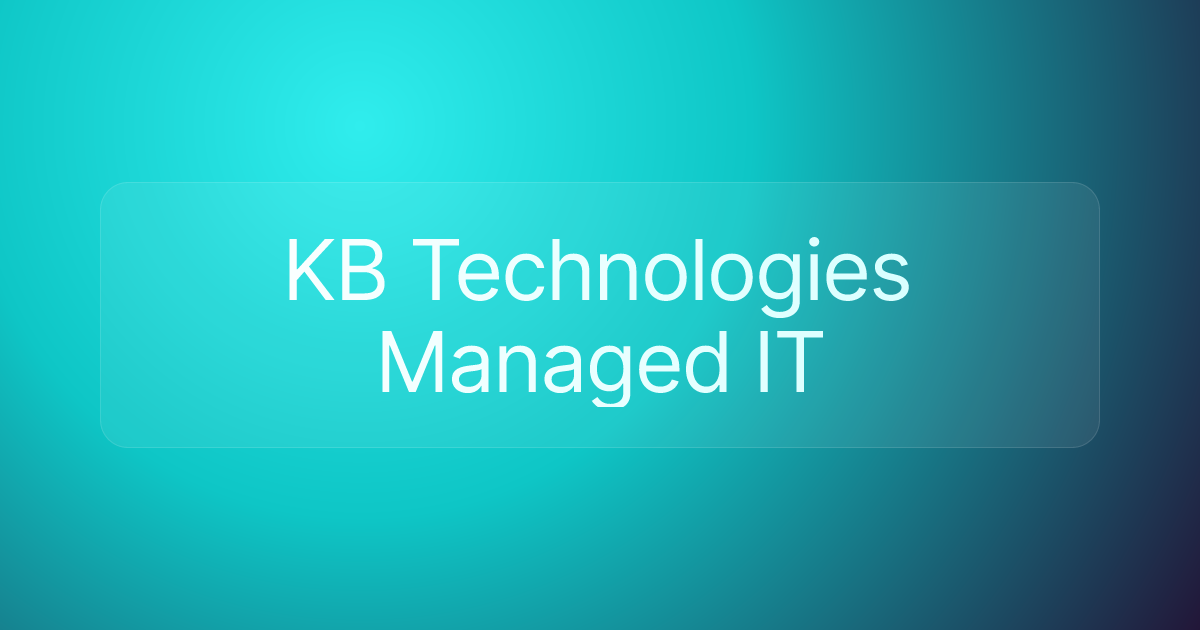 KB Technologies Managed IT