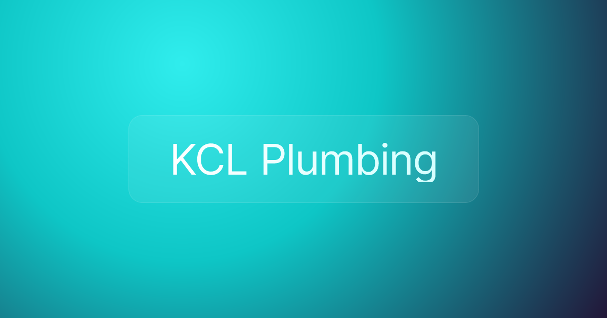 KCL Plumbing