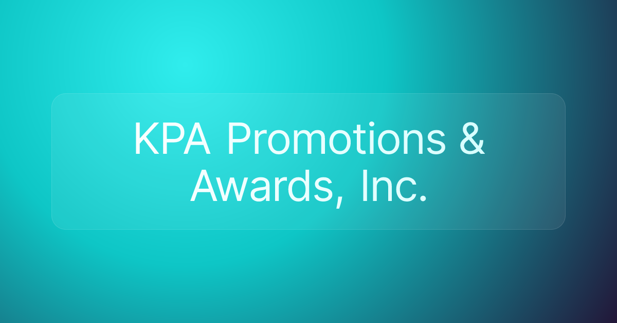 KPA Promotions & Awards, Inc.