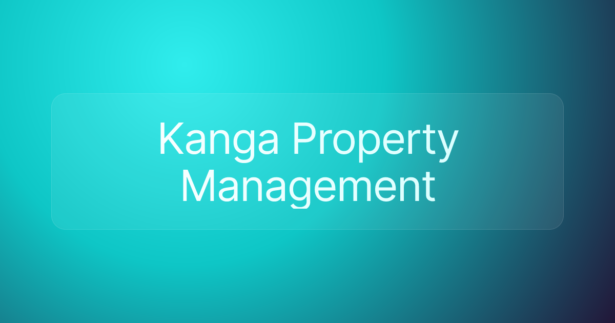 Kanga Property Management