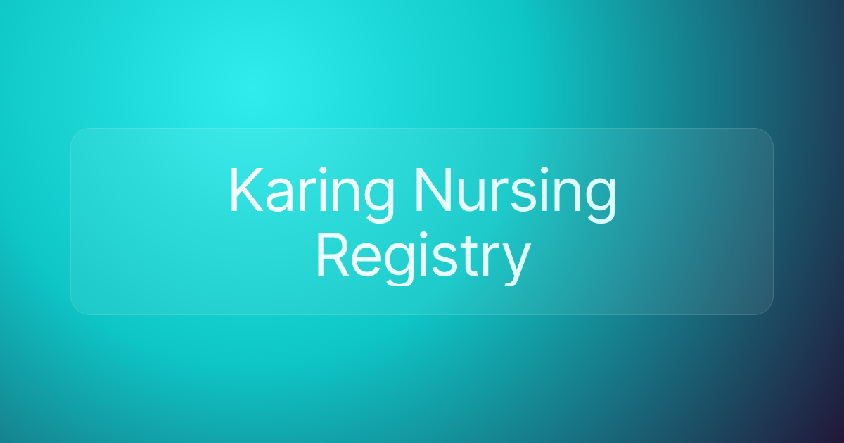Karing Nursing Registry