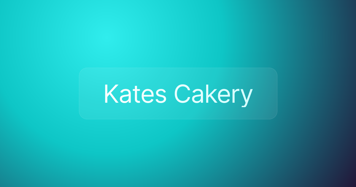 Kates Cakery