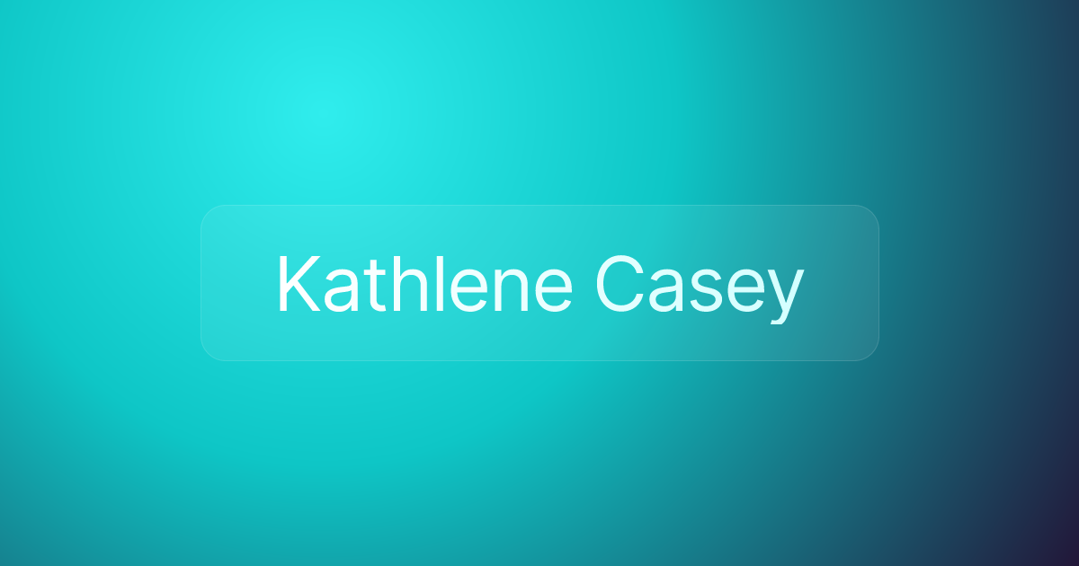 Kathlene Casey