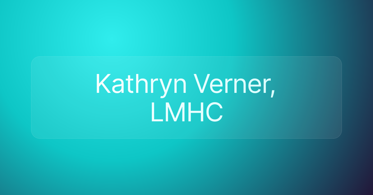 Kathryn Verner, LMHC