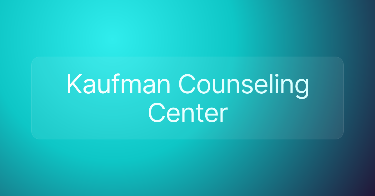 Kaufman Counseling Center