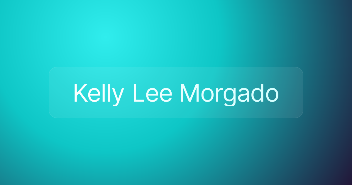 Kelly Lee Morgado